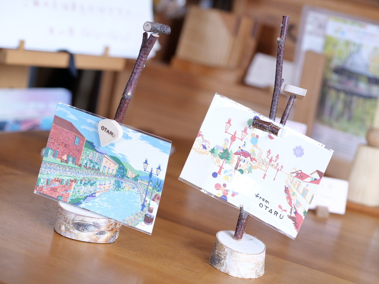 シラカバで作るフォトスタンド